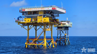 "Sardellen" auf der Offshore-Plattform DK1