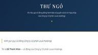 Hr. Do Thanh Nhan mødte op efter dommen og anmodede om et "hastemøde" for Louis Holdings aktionærer.