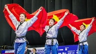 A equipe vietnamita de taekwondo conquista 2 medalhas de ouro nos Jogos Asiáticos.