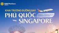 Sun PhuQuoc Airways lancerer direkte rute mellem Phu Quoc og Singapore: Et boost til resortinfrastrukturen.