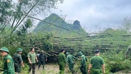 Cao Bang: Stația de Grăniceri Ngoc Chung și localnicii lucrează împreună pentru a depăși consecințele furtunilor și a-și stabiliza viața.