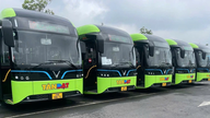 Hanoi: En ny flåde af elektriske busser er blevet taget i brug.