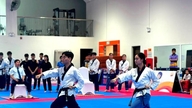 123 erinomaista taekwondo-urheilijaa kilpaili Hanoin urheilun valmennus- ja kilpailukeskuksessa.
