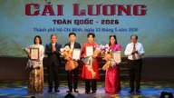 Trong Nhan og Hoang Nghi vandt førstepræmien ved 2026 National Cai Luong Actor Talent Competition.