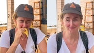 Batılı bir turistin durian meyvesini tadarken gözlerini kapatmasını gösteren video, internet kullanıcılarını güldürdü.