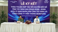 Провинция Тайнинь подписала соглашение о сотрудничестве в области цифровой трансформации на период 2026–2030 годов с телекоммуникационной корпорацией Mobifone.