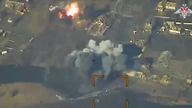 Video av kampen om kontroll over et stort ukrainsk forsvarssenter.