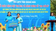 Quang Ngai: 14 ویں قومی خواتین کانگریس کے استقبال کے لیے ماڈلز پھیلا رہے ہیں۔