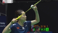 Nguyen Thuy Linh tabte til den japanske spiller Natsuki Nidaira i sin åbningskamp ved Singapore Open 2026.