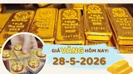 Preço do ouro hoje, 28 de maio: queda de 1 milhão de VND por onça.