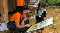 Brev skrivna på löv och drömmen om att "platta till" vietnamesisk målning.