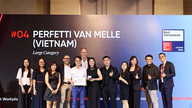 A Perfetti Van Melle Vietnam 2026-ban Vietnam 4 legjobb munkahelye közé került.