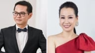 Der Volkskünstler Trung Hieu sitzt neben Dr. Phuong Nga und dem Musiker Giang Son auf dem „heißen Stuhl“.