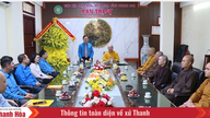 Vietnamin yleisen työväenliiton puheenjohtaja onnittelee työntekijöitä Buddhan syntymäpäivän johdosta ja vierailee heidän luonaan Thanh Hoassa.