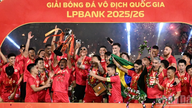 [Billede] Hanoi Politi officielt kronet til mestre af V-League 2025/2026
