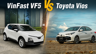 VinFast VF5:n ja Toyota Viosin arvon alenemisen vertailu kahden vuoden käytön jälkeen kyytipalveluissa.