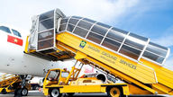 With the loss of loyal customers, what are airport ground handling units aiming for?