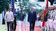 Ceremonia powitalna dla Sekretarza Generalnego i Prezydenta To Lama, który składa wizytę państwową na Filipinach.