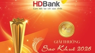 دو مورد از راهکارهای مالی HDBank در مراسم اهدای جوایز Sao Khue 2026 مورد تقدیر قرار گرفتند.