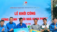 Vietcombanks unge deltager i sommerens frivillige ungdomskampagne i An Giang i 2026.