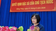 Ministrul adjunct Dang Hoang Oanh a participat la ceremonia de anunțare a deciziei de amnistie din 2026 la închisoarea Cao Lanh.
