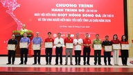 Le 14e programme « Voyage rouge », le 9e festival de don de sang « Goutte rouge de la rivière Da » et la remise de prix aux donneurs de sang exceptionnels de la province de Lai Chau en 2026.