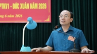 Zadávání úkolů pro bojová cvičení v obranném prostoru Zóny I - Duc Xuan.