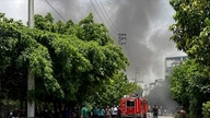 Comuna Hoai Duc: Incendiu la un magazin de electronice stins la timp.
