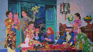 Hanoi edesmenneen introvertin taidemaalarin "Dung Den Cho Gaon" silmin