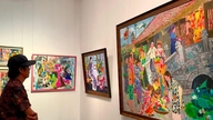 Hanoi er fredeligt i kunstneren Tran Nguyen Dungs farverige verden.