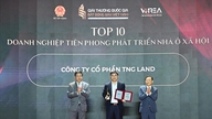 Vietnam National Real Estate Awards 2026: TNG Land included in Top 10 pioneering enterprises in social housing development.