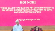 À travers le projet de rapport sur les résultats de l'inspection du Comité permanent du Comité du Parti du Front de la Patrie du Vietnam et des organisations de masse centrales.