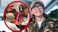Stephen Chow uddeler røde kuverter til kinesisk nytår som en antydning af udgivelsesdatoen for hans nye film.