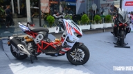 40 Italjet Dragster 300 Gresini Edition-skotrar har anlänt till Vietnam, prissatta till 225 miljoner VND.