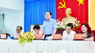 Delegation No. 6 of the Provincial People's Council met with voters in Cau Ngang, My Long, and Vinh Kim communes.