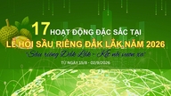 (Infografik) 17 fremragende aktiviteter på Dak Lak Durian Festival 2026