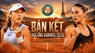 Roland Garros 2026 naisten kaksinpelin välierät: Kostyuk vs. Andreeva ja nousevien tähtien matka.