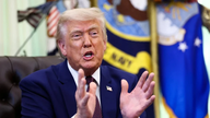 Presiden Trump mengumumkan bahawa AS dan Iran akan bersama-sama 'menggali' bahan nuklear.