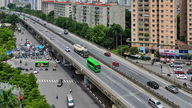 Hanoi: Udbedring af fejljusteringen af ​​nogle brolejer på den hævede del af Ringvej 3.