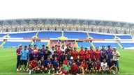 Tim atletik Tay Ninh siap berkompetisi di Kejuaraan Atletik Nasional U18.