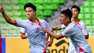Vietnam U19 giver Myanmar U19 en smagsprøve på deres hjørnesparks-'våben'.