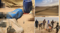 Tragedia: Lähes 50 ihmistä kuoli janoon, kun heidän kuorma-autonsa hajosi Saharan autiomaassa.