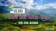 Værmelding for i dag, 5. juni 2026: Sentral-Vietnam er fortsatt varmt og solrikt.