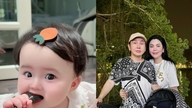 De dochter van Miss Vietnam Phuong Le en Verdienstelijk Kunstenaar Vu Luan trekt de aandacht met haar proeverij van eten.
