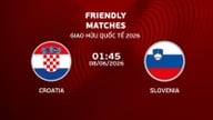 Matchförhandsvisning och livesändning av Kroatien mot Slovenien i den internationella vänskapsmatchen den 8 juni 2026.
