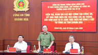 Deputy Minister of Public Security Dang Hong Duc inspects and evaluates various aspects of work in the Khanh Hoa Provincial Police Department.
