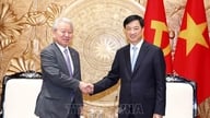 Голова Центрального оргкомітету Нгуєн Зуй Нгок приймає президента Японського агентства міжнародного співробітництва.