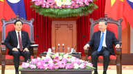 [Photo] Le secrétaire général et président To Lam reçoit le Premier ministre laotien Sonexay Siphandone