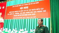 Ejercicios de combate en la zona de defensa de Ciudad Ho Chi Minh.