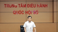 Deputy Head of the National Assembly Office Nguyen Manh Hung chaired the training session introducing the Q-Data shared data repository.